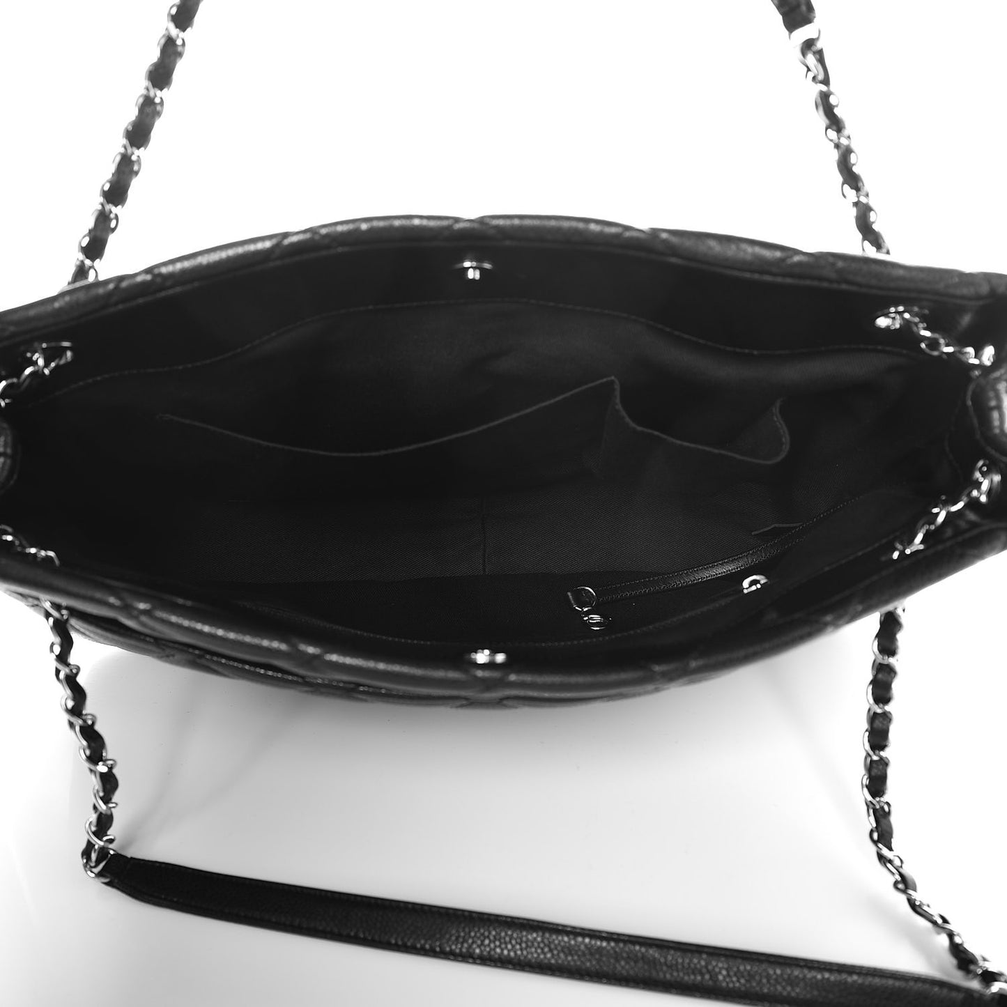 Caviar Quilted CC Timeless Soft Tote Black