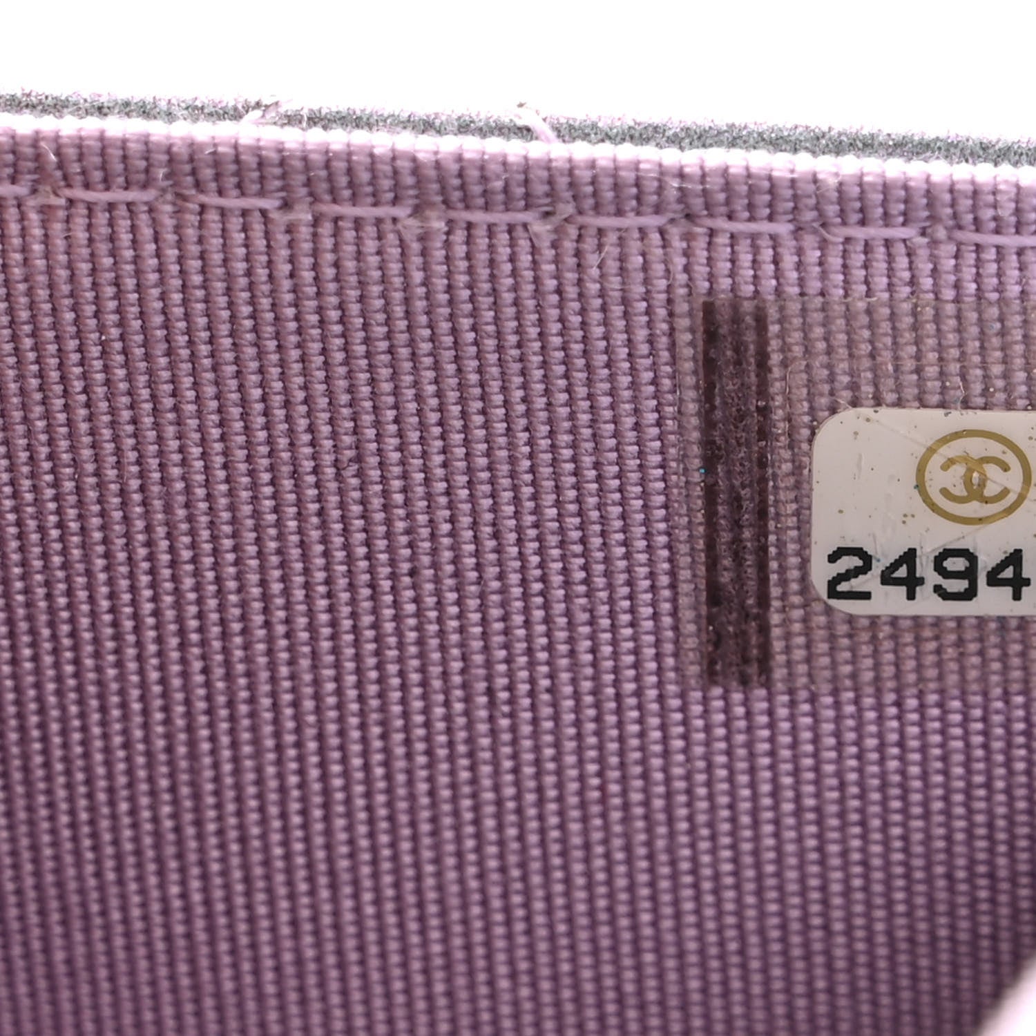 Chanel Iridescent Lambskin Quilted Reissue Wallet On Chain WOC Light Purple 8 of 12