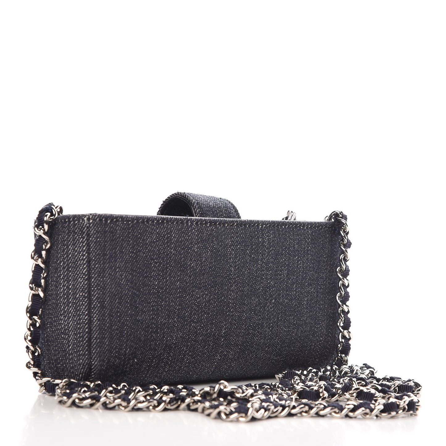 Canvas Deauville Phone Holder Crossbody Dark Blue