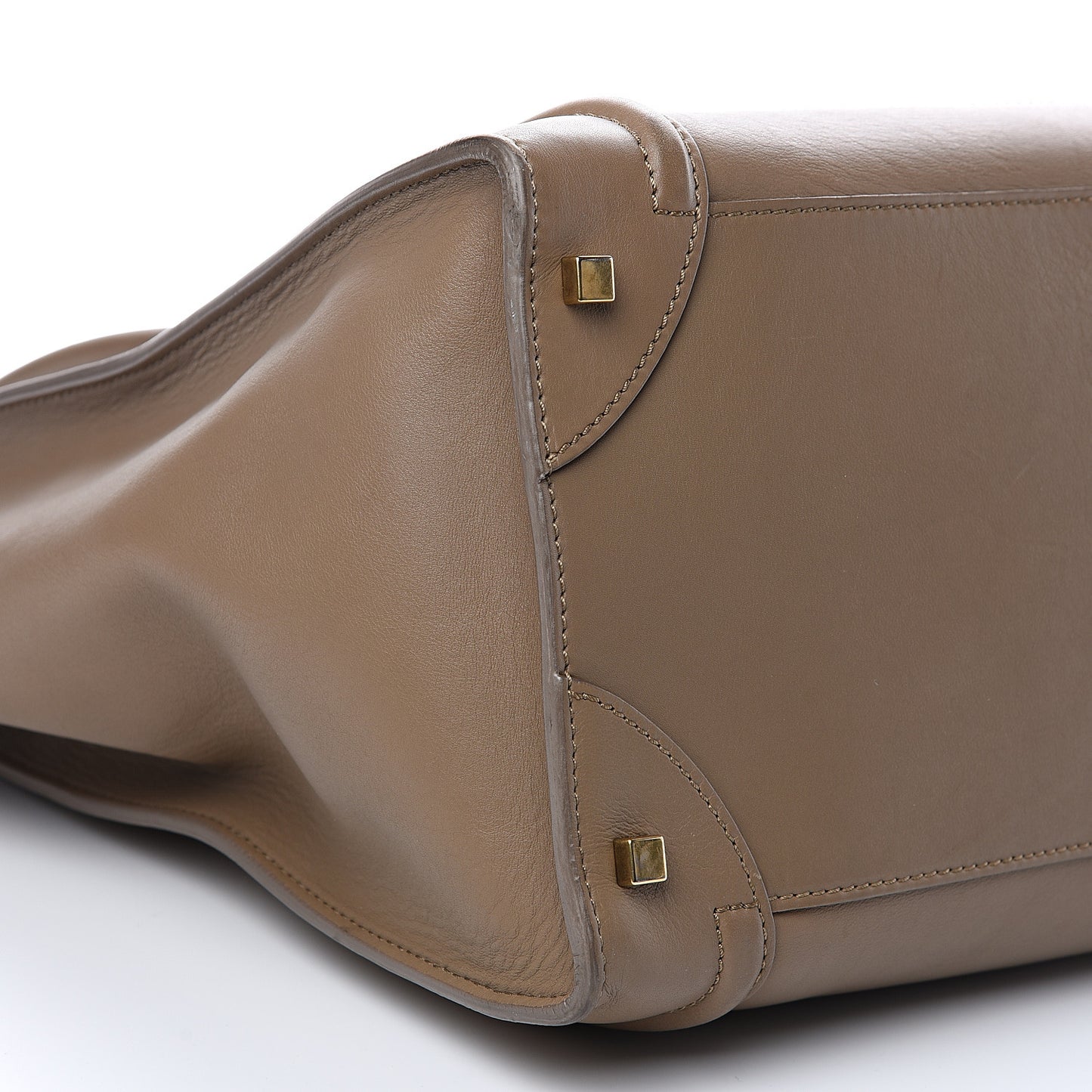 Smooth Calfskin Large Luggage Camel