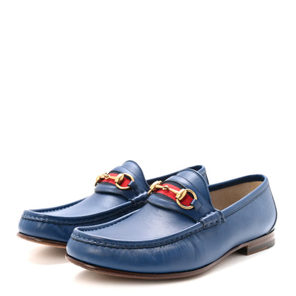 Gucci Cirano Lux Nylon 1953 Horsebit Loafers 8 Royale 4 of 9