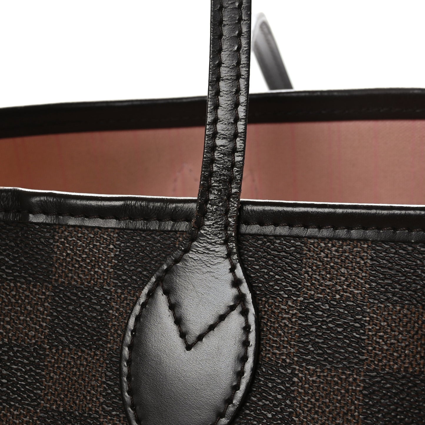 Damier Ebene Neo Neverfull MM Rose Ballerine
