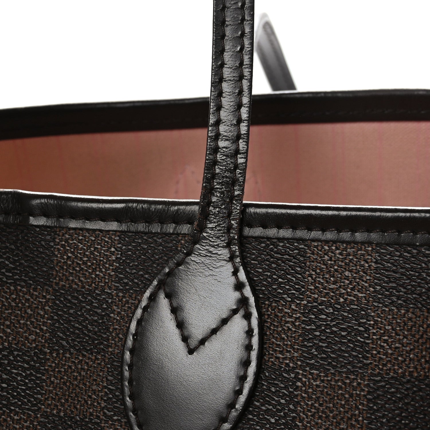 Louis Vuitton Damier Ebene Neo Neverfull MM Rose Ballerine 11 of 11