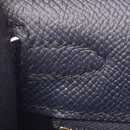 Hermes Epsom Kelly Sellier 25 Bleu Indigo 36 of 43
