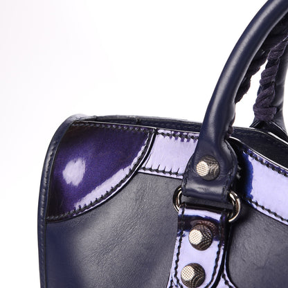Balenciaga Smooth Calfskin Metallic Patent Giant 12 Silver Hardware City Ultraviolet 13 of 15