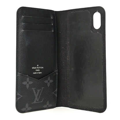 Louis Vuitton Monogram Eclipse iPhone XS Max Folio Case Black 5 of 14