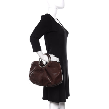 Christian Dior Smooth Calfskin Soft Babe Shopping Tote Brown 2 of 11