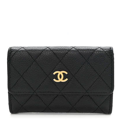 Chanel Caviar Quilted Flap Card Holder Black 1 of 10