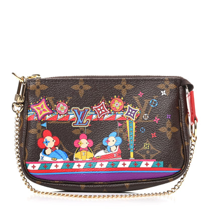 Louis Vuitton Monogram 2020 Christmas Animation Bumper Cars Mini Pochette Accessories Coquelicot 1 of 8
