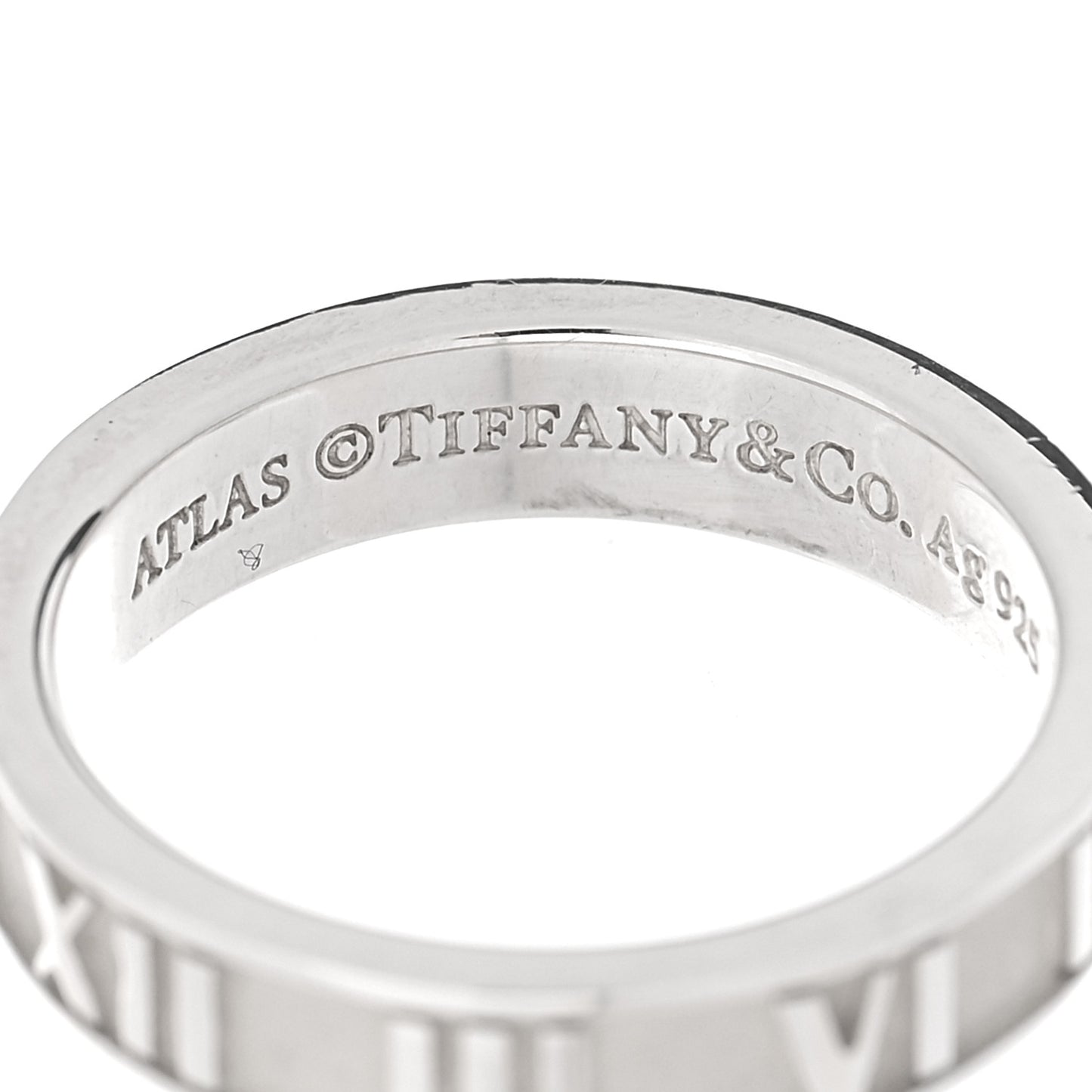Sterling Silver Narrow Atlas Ring 49 4.75