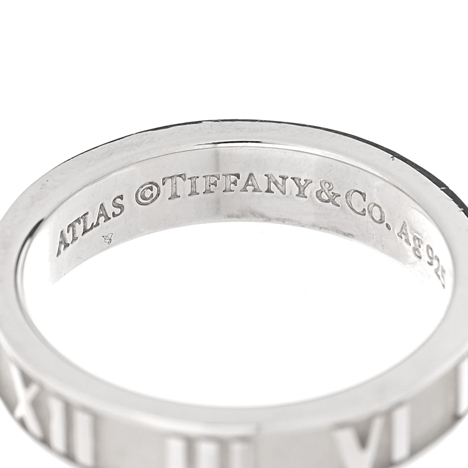 Tiffany Sterling Silver Narrow Atlas Ring 49 4.75 4 of 6