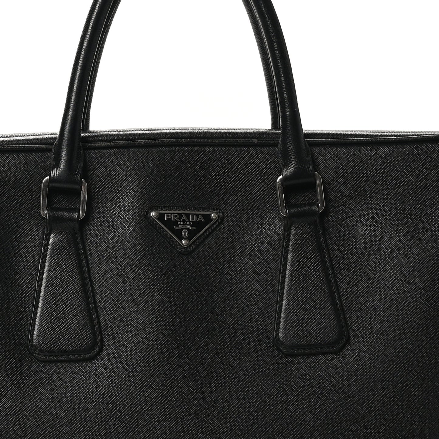 Saffiano Travel Briefcase Black