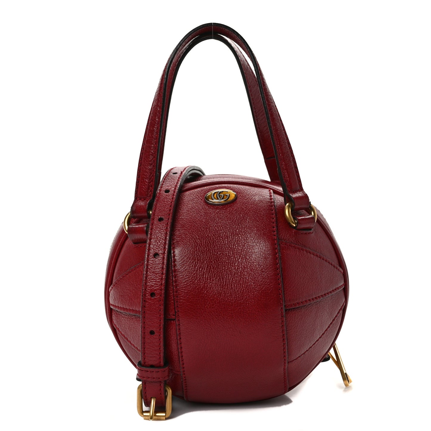 Piuma Lux Energy Mini Tifosa Basketball Shaped Shoulder Bag Romantic Cerise