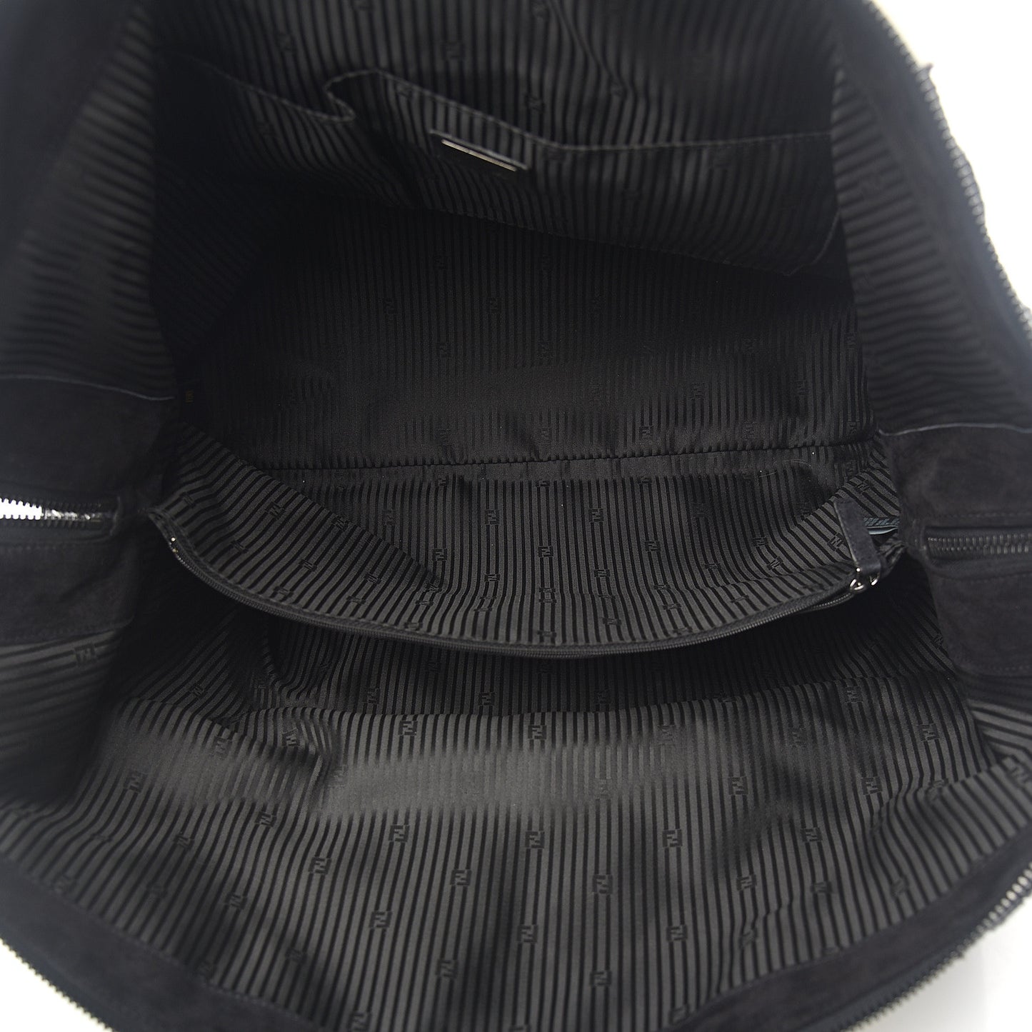 Rabbit Fur Calf Hair Pequin Weekender Bag Black White