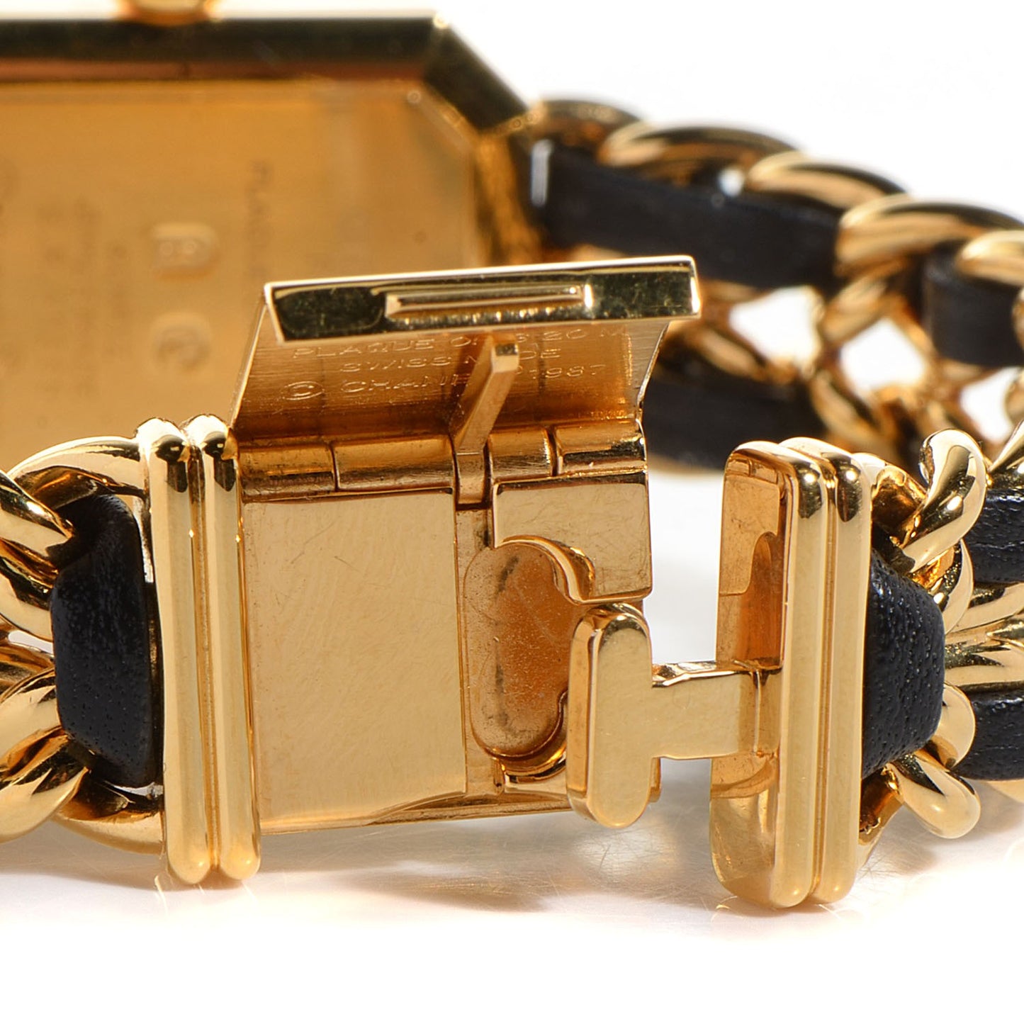 Stainless Steel Lambskin 20mm Chain Premiere Quartz Watch Gold M
