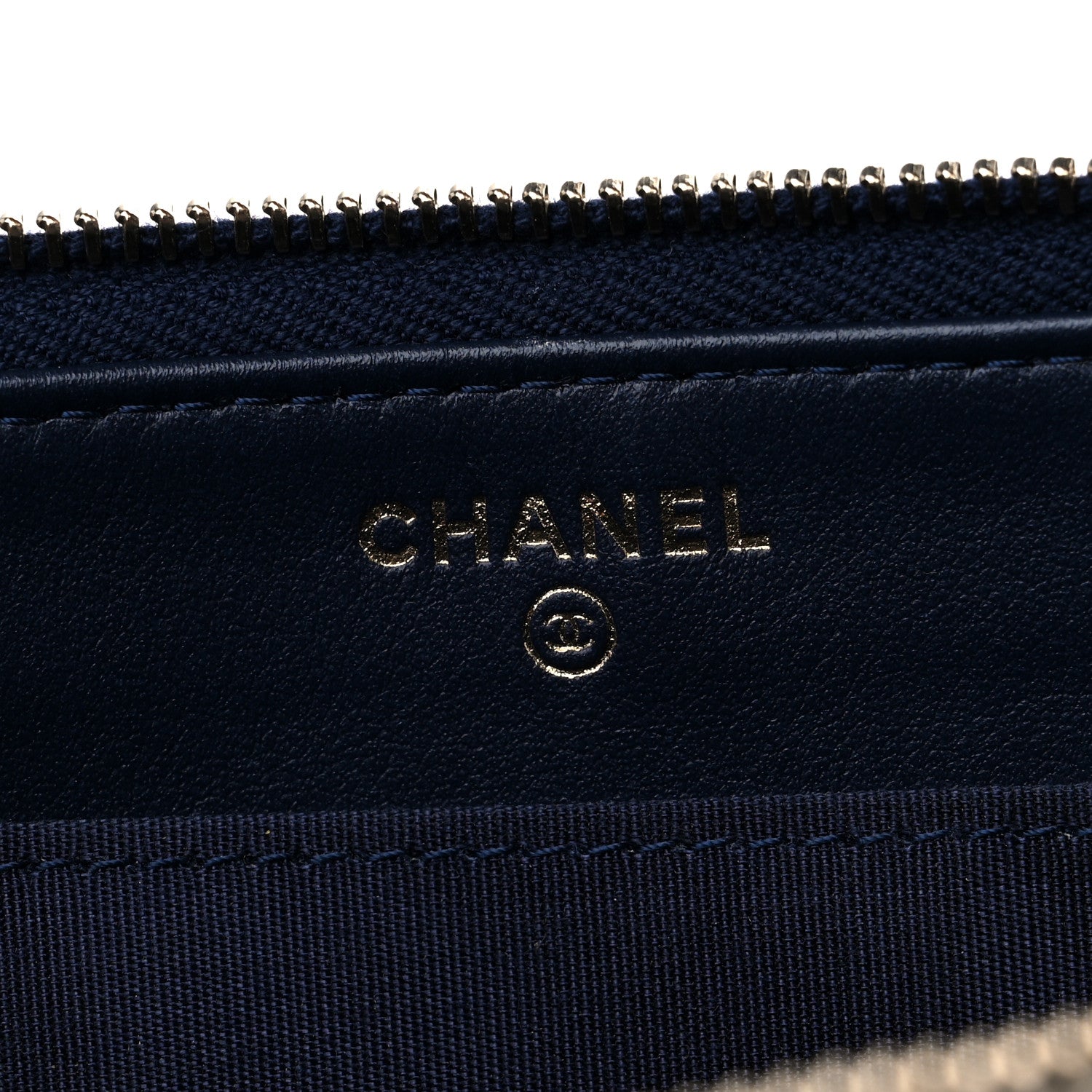 Chanel Caviar Quilted Small Zipped Boy Pouch Navy 6 of 10