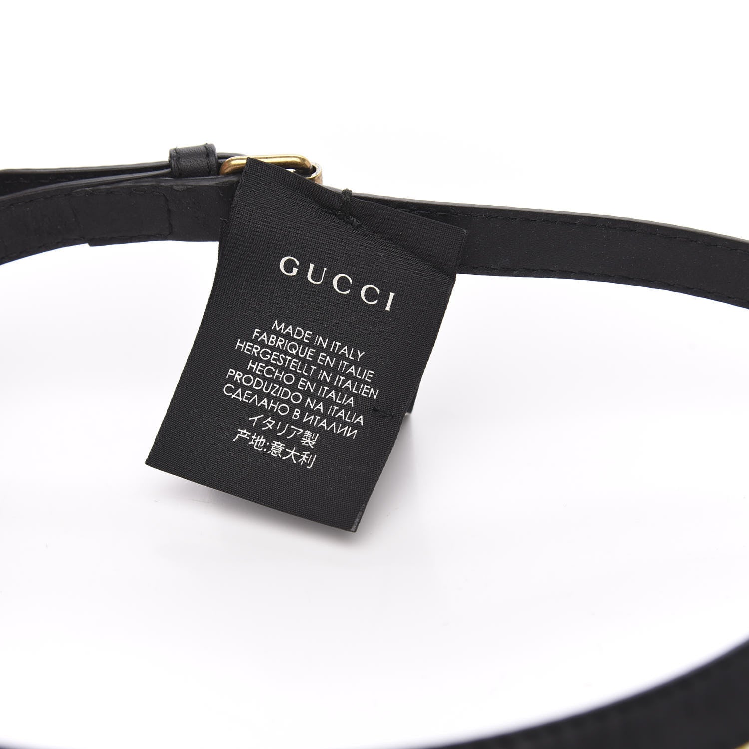 Gucci Calfskin Vinyl GG Visor M Black Multicolor 5 of 6