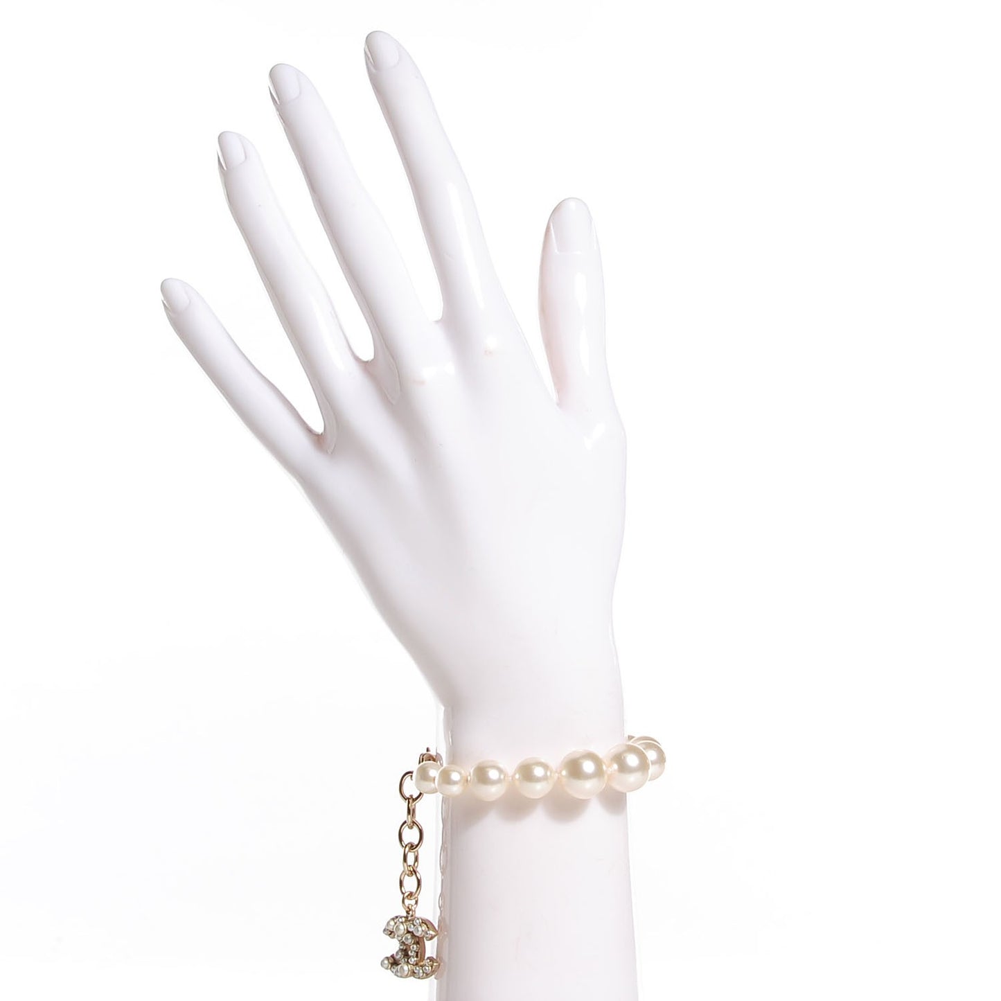 Pearl CC Bracelet Gold