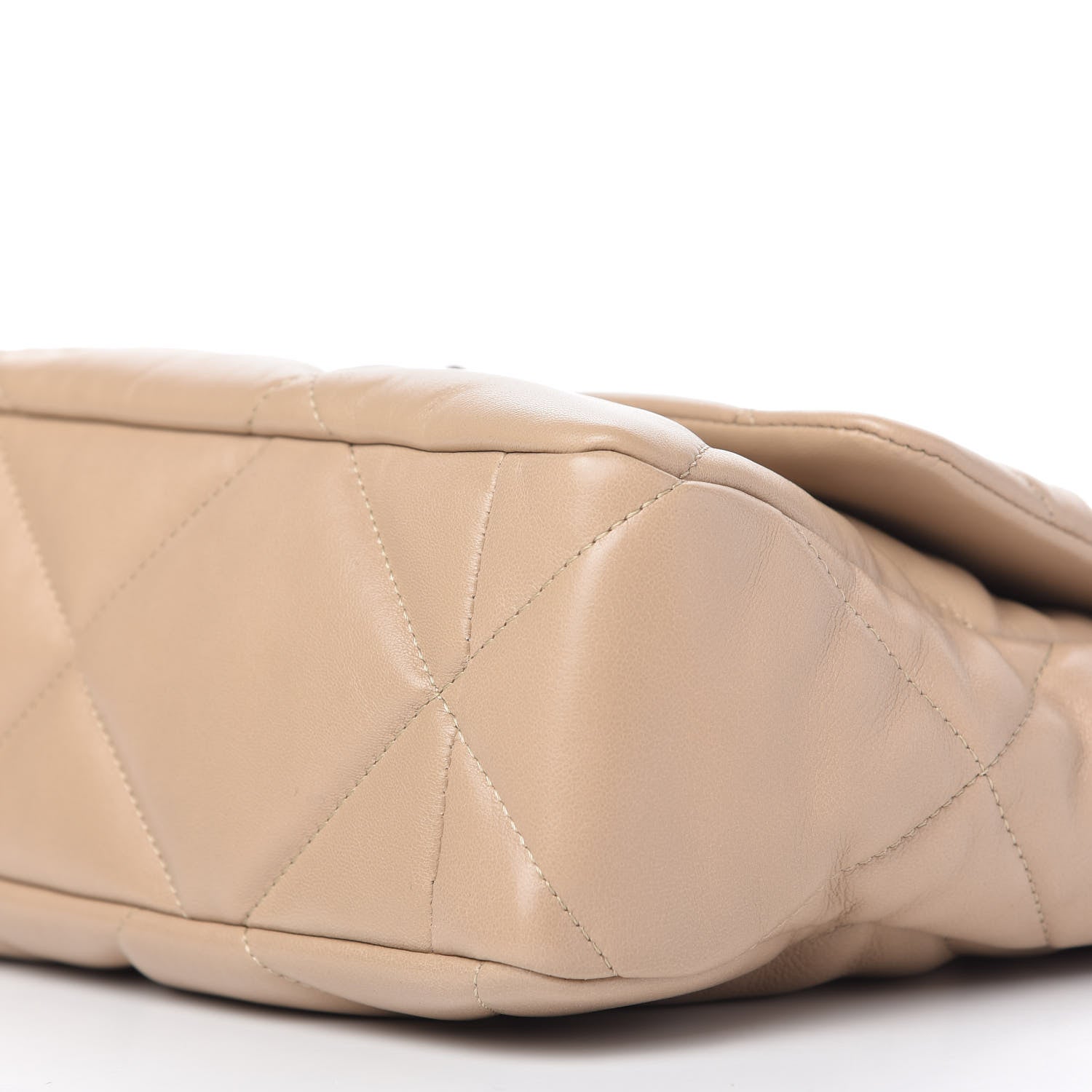 Chanel Lambskin Quilted Large Chanel 19 Flap Dark Beige 7 of 11