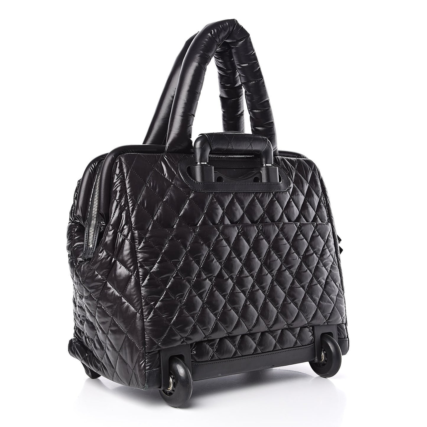Nylon Quilted Coco Cocoon Trolley Black