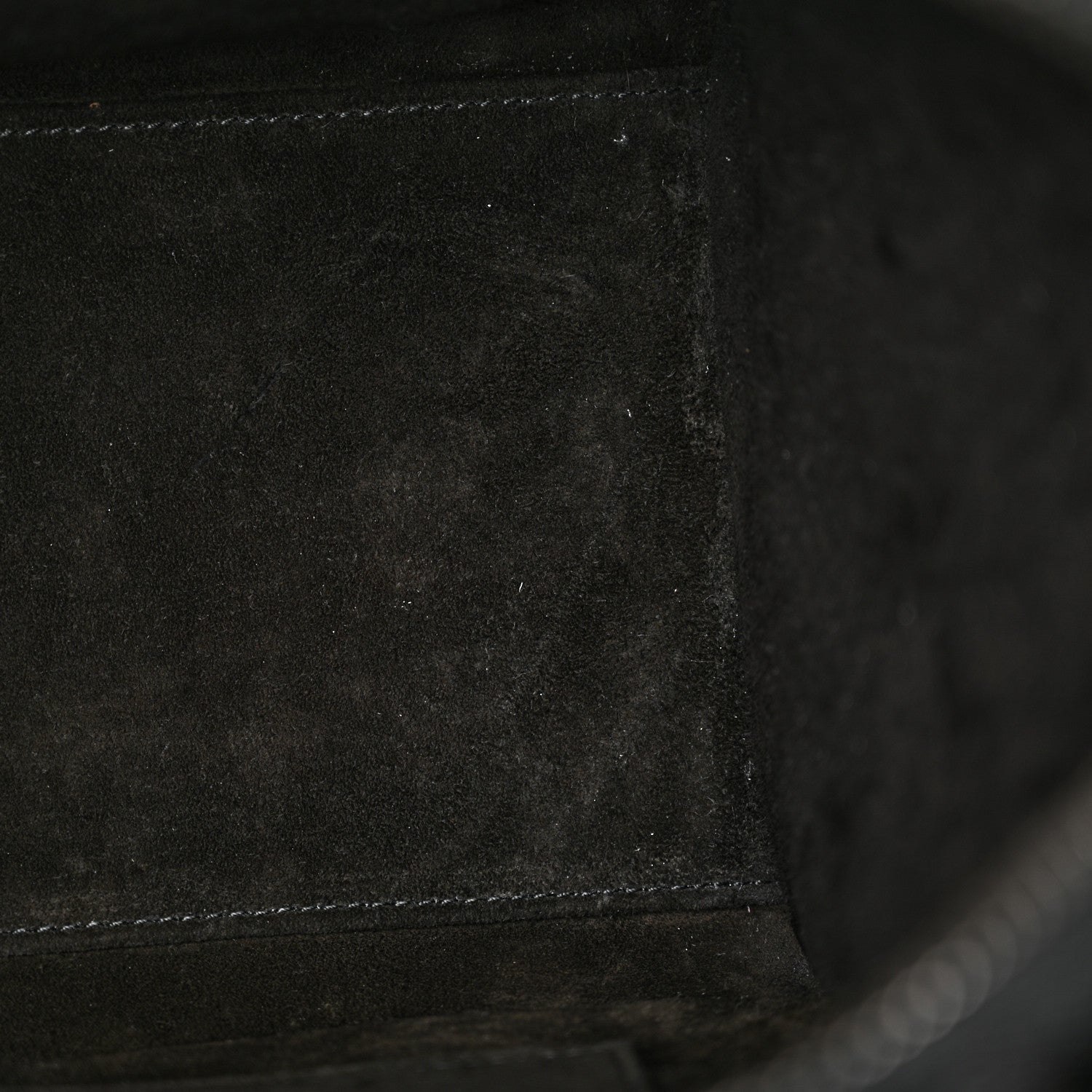 Celine Drummed Calfskin Micro Luggage Black 11 of 11