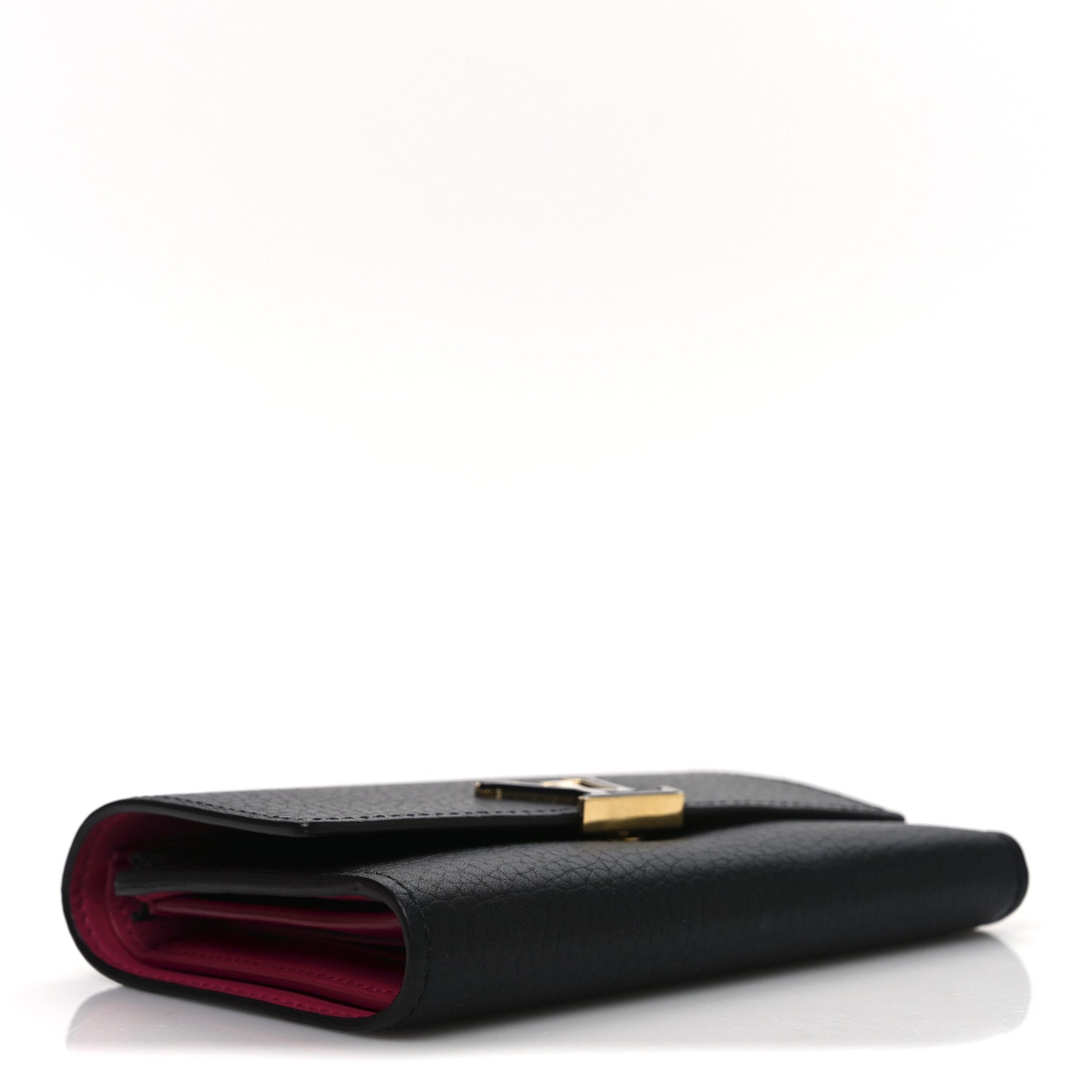 Louis Vuitton Taurillon Capucines Compact Wallet Black 4 of 7