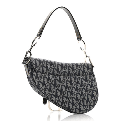 Christian Dior Monogram Saddle Bag Blue 3 of 11