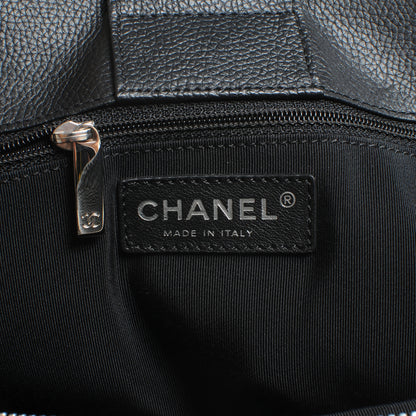 Chanel Calfskin Cerf Executive Shopper Tote Black 6 of 8