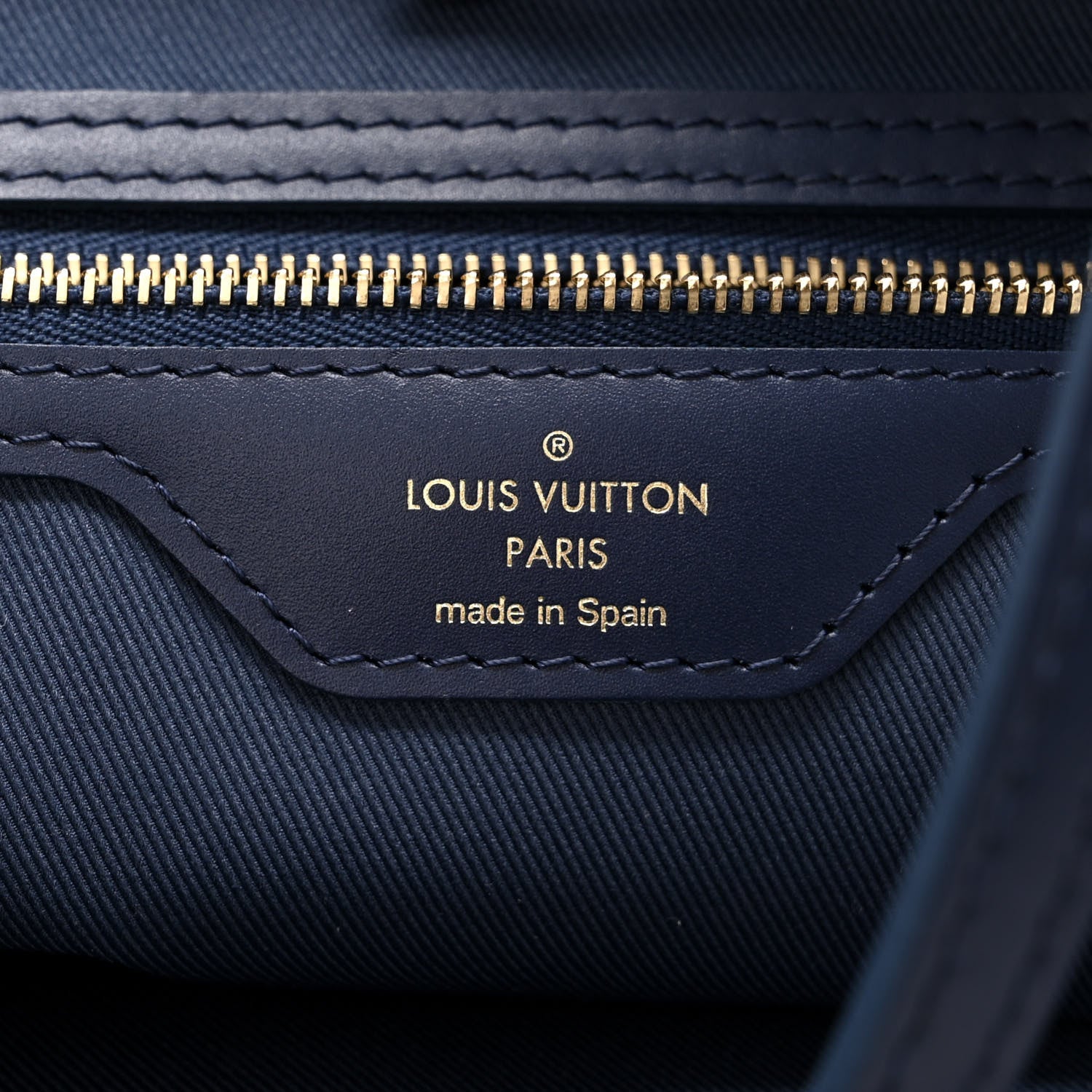 Louis Vuitton Monoglam Neverfull MM Blue 7 of 13