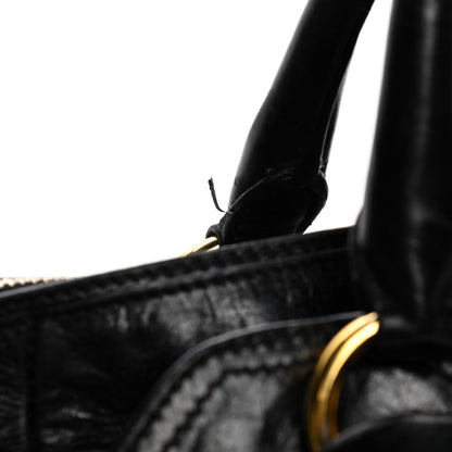 Prada Vitello Shine Tote Black 15 of 15