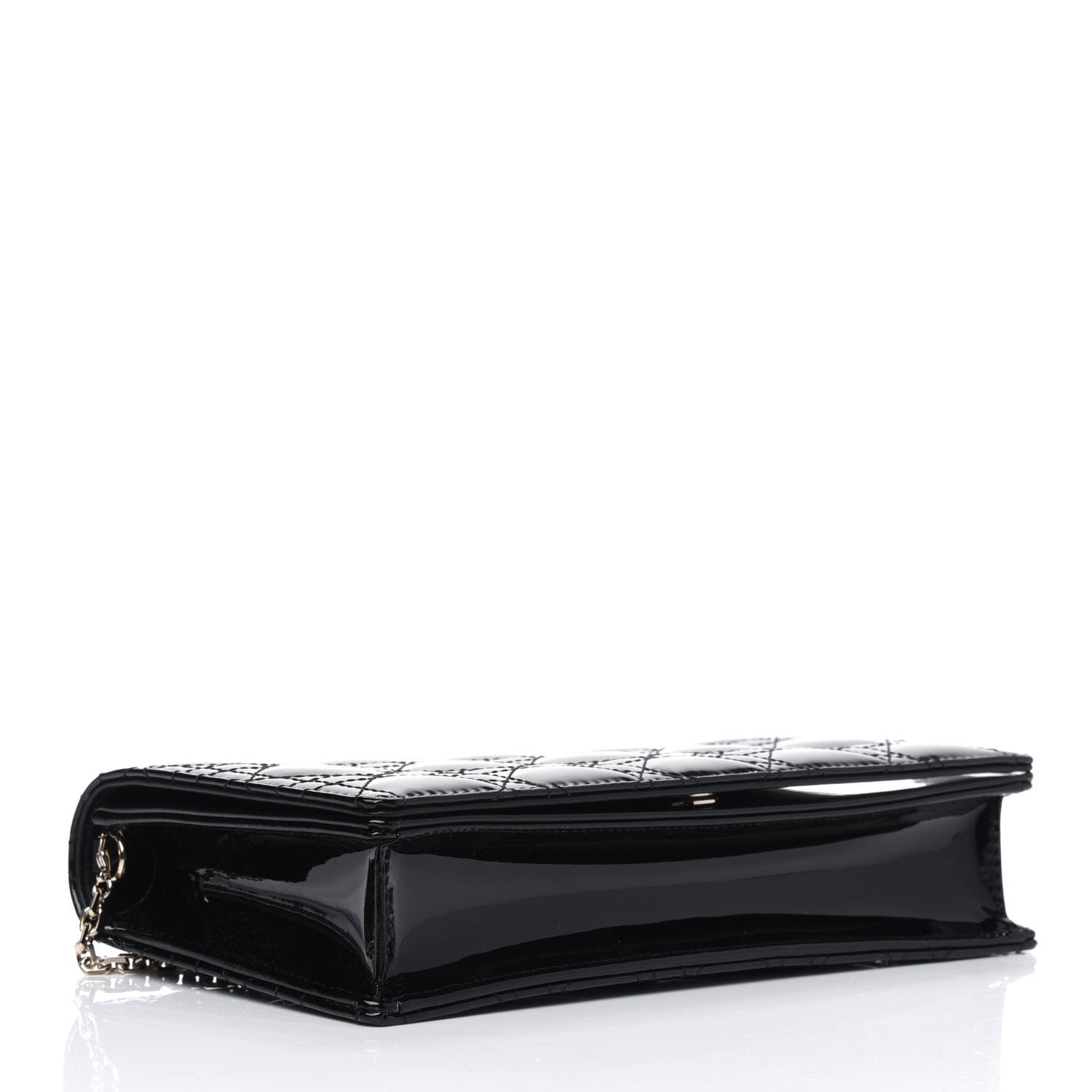 Christian Dior Patent Cannage Lady Dior Pouch Black 3 of 5