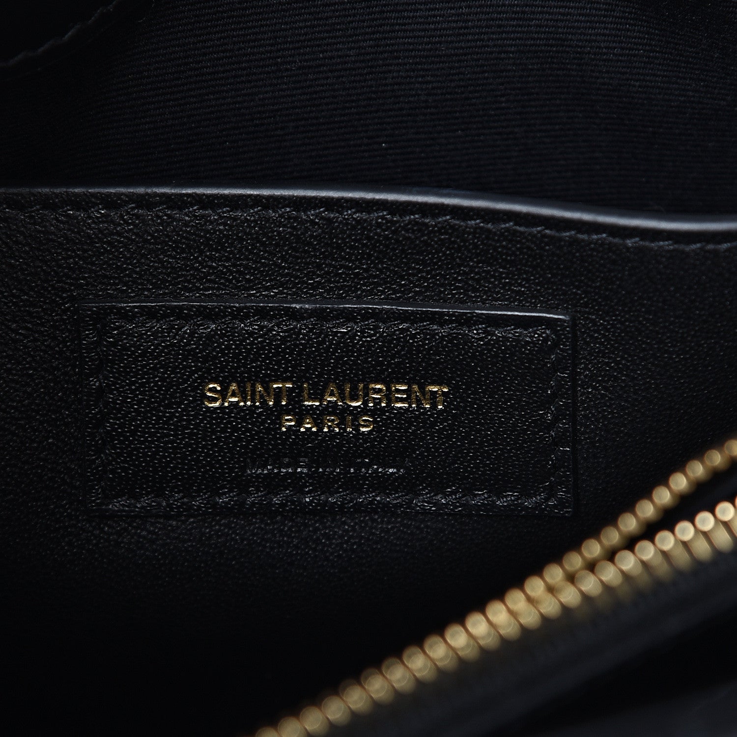Saint Laurent Calfskin Y Quilted Monogram Small Loulou Chain Satchel Black 5 of 10