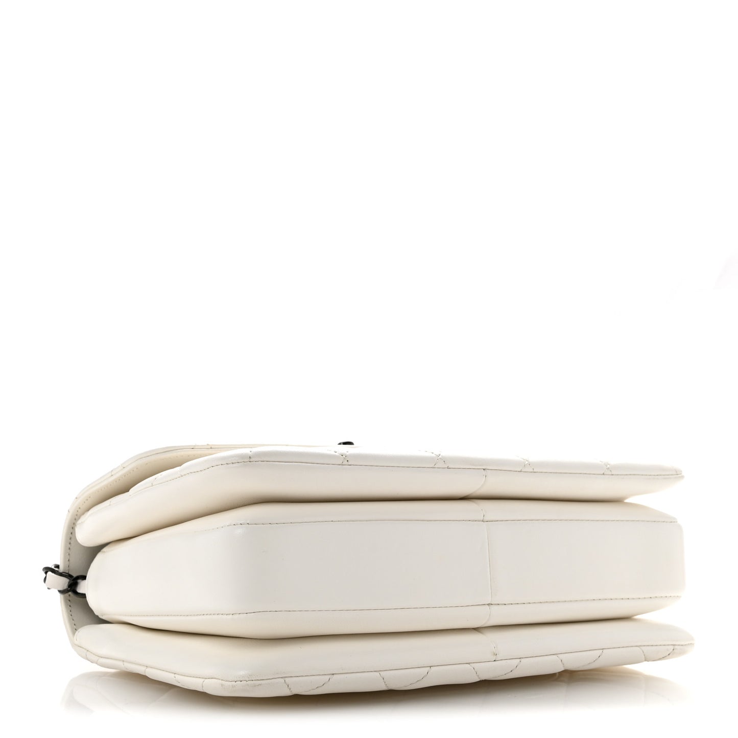 Lambskin Quilted Small Trendy CC Dual Handle Flap Bag White