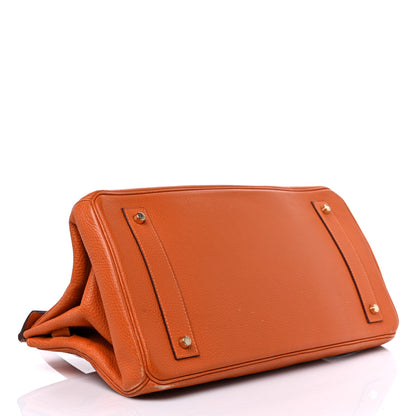 Hermes Taurillon Clemence JPG Birkin 42 Orange 4 of 24