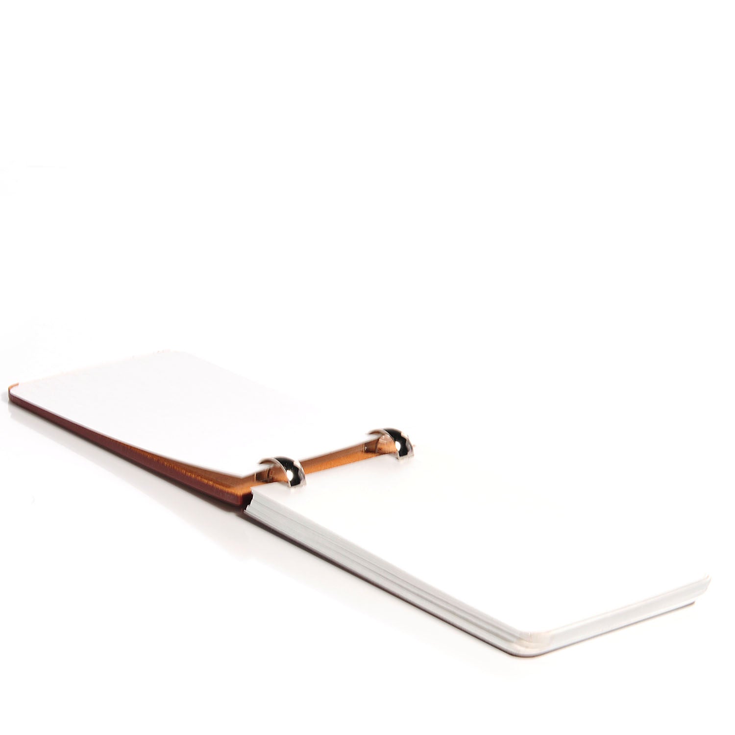 Hermes Hunter Calfskin Embossed Ex Libris Notepad Natural 4 of 6