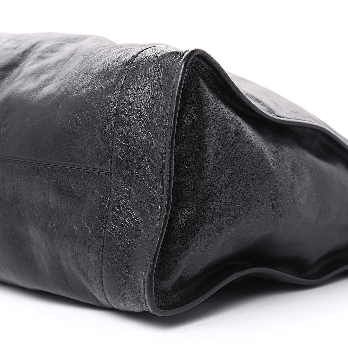Fluffy Calfskin Morpheus Weekender Duffle Black