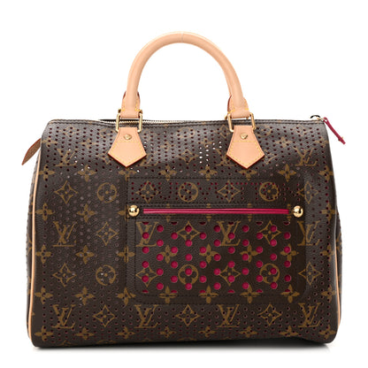 Louis Vuitton Monogram Perforated Speedy 30 Fuchsia 1 of 10