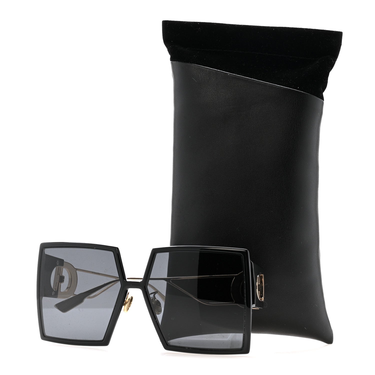 Christian Dior Acetate Square 30 Montaigne Sunglasses Black 8 of 8