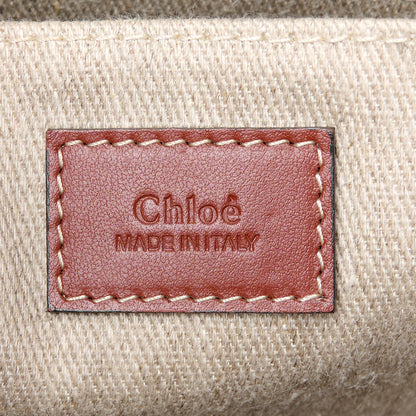 Chloe Cotton Calfskin Medium Woody Striped Tote Multicolor 6 of 11
