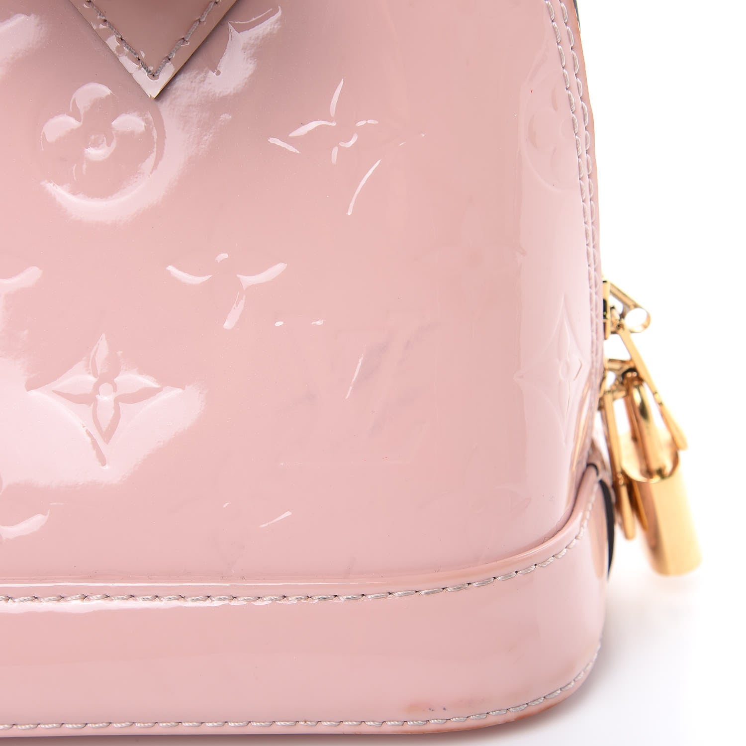 Louis Vuitton Vernis Alma BB Rose Ballerine 12 of 20