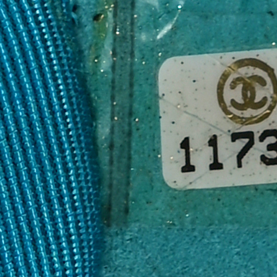 Satin Coco's Croc 2.55 Reissue 227 Flap Turquoise