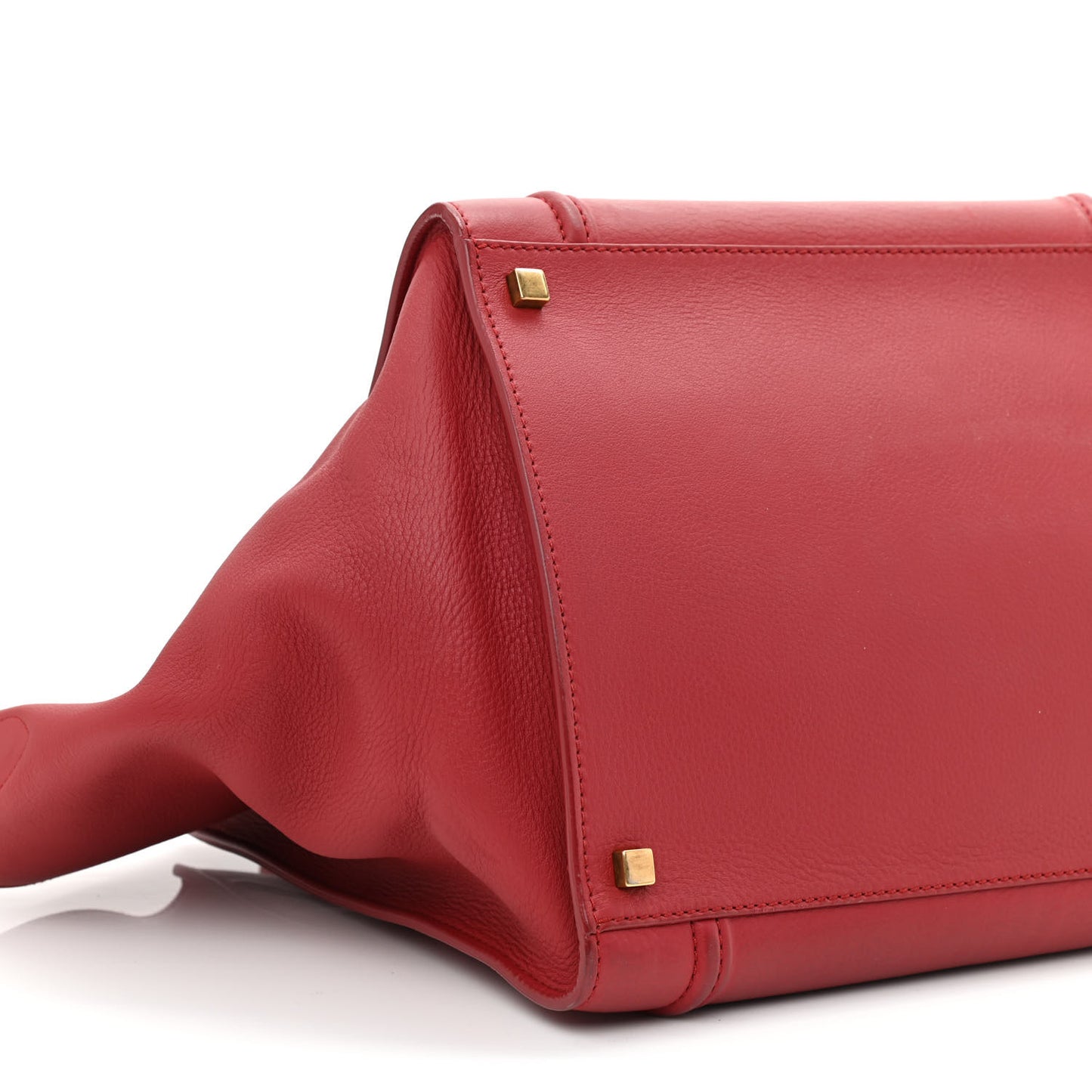 Supple Calfskin Medium Phantom Luggage Red