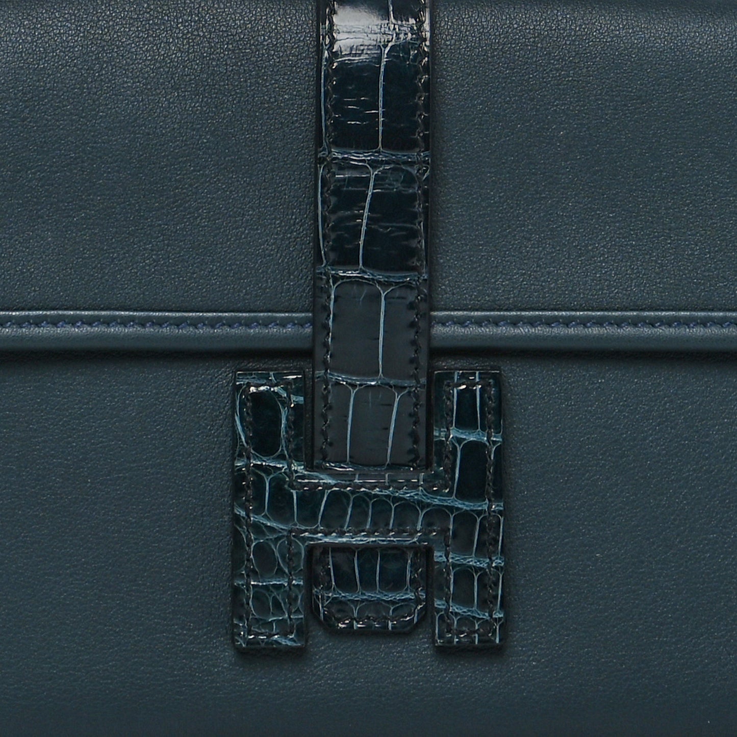 Swift Alligator Jige Touch Duo Clutch Vert Rousseau