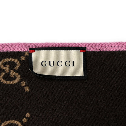 Gucci Wool Silk GG Monogram Ripon Simple Scarf Roseate 3 of 4