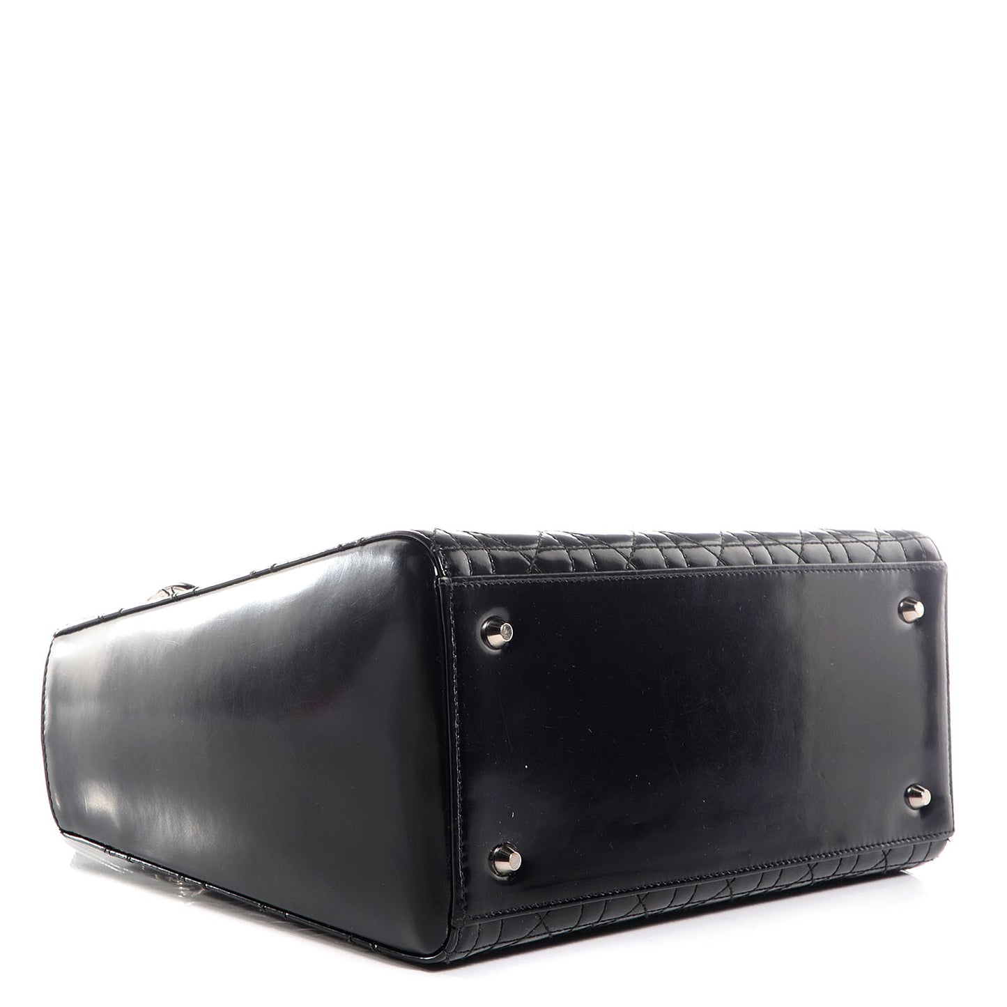 Patent Cannage Medium Lady Dior Black