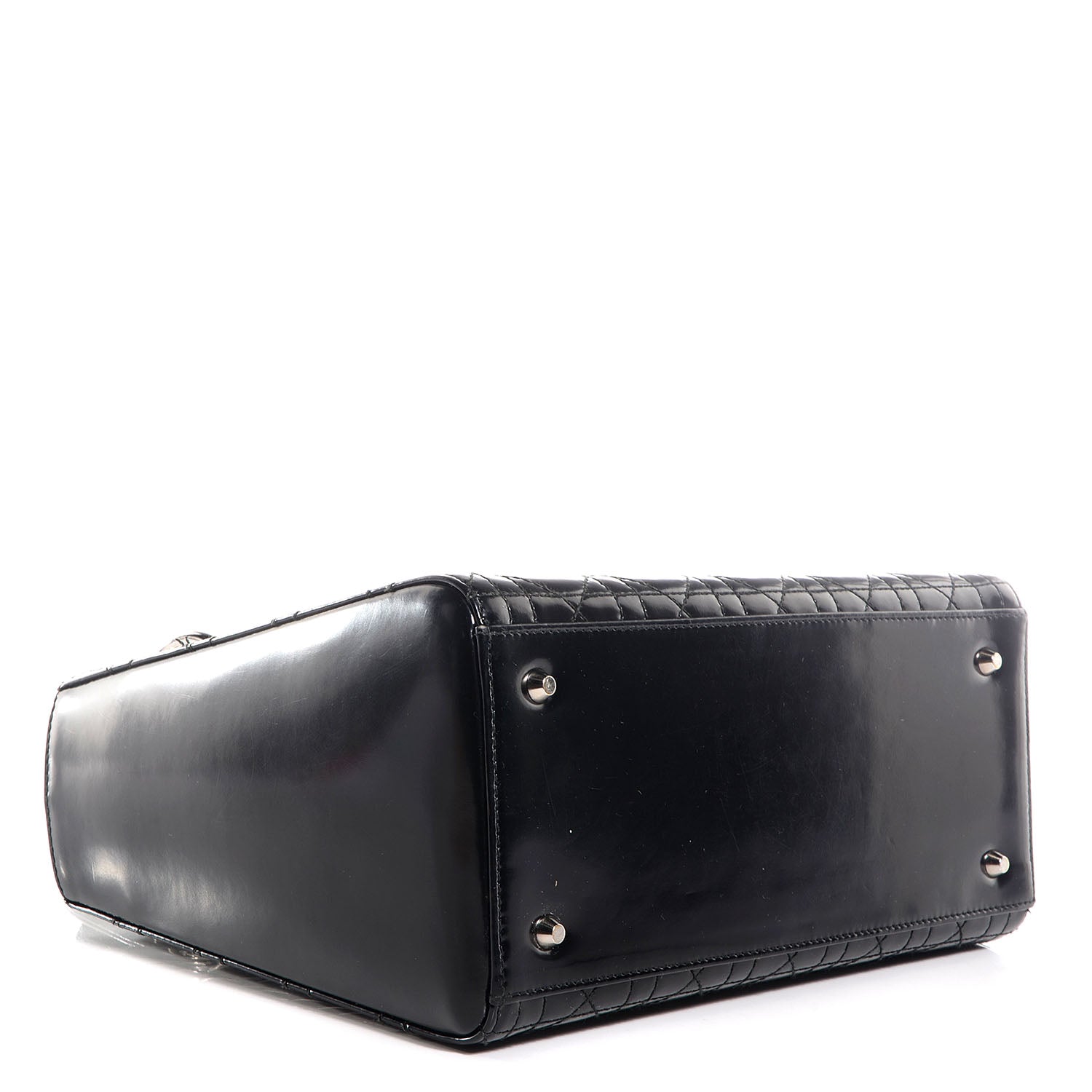 Christian Dior Patent Cannage Medium Lady Dior Black 4 of 9