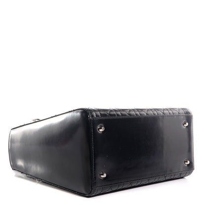 Christian Dior Patent Cannage Medium Lady Dior Black 4 of 9