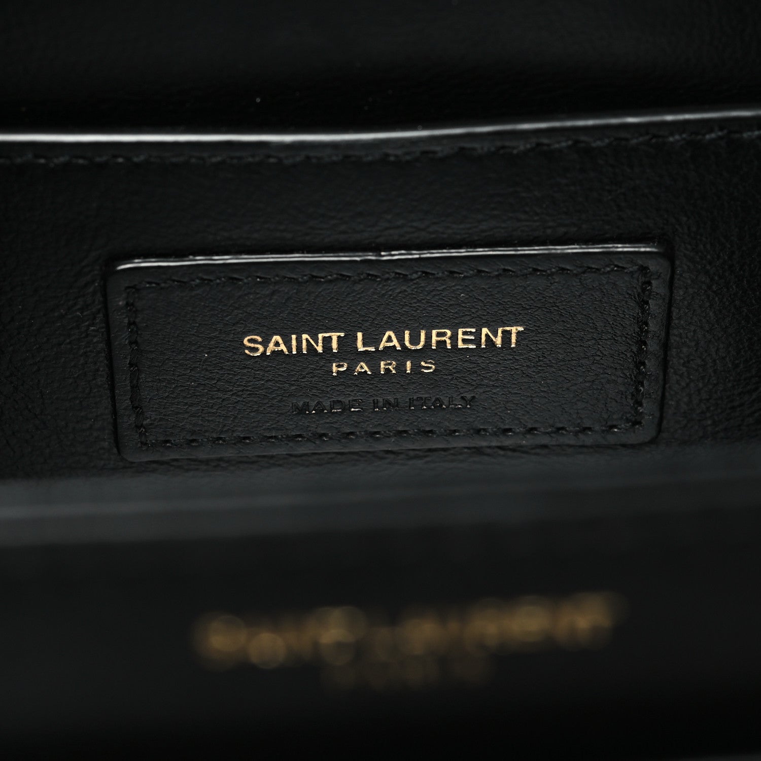 Saint Laurent Box Calfskin Monogram Medium Solferino Satchel Black 6 of 12