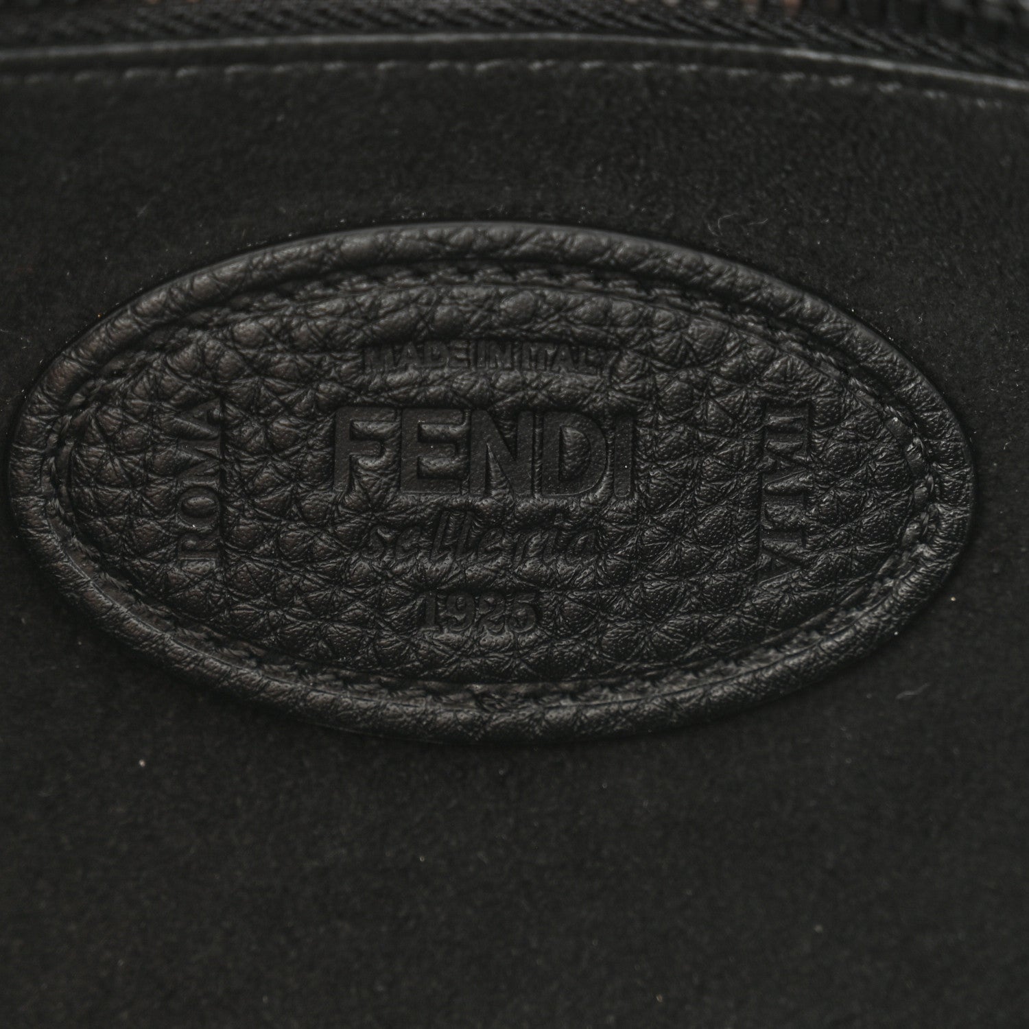 Fendi Cuoio Romano Selleria Baguette Black 6 of 11