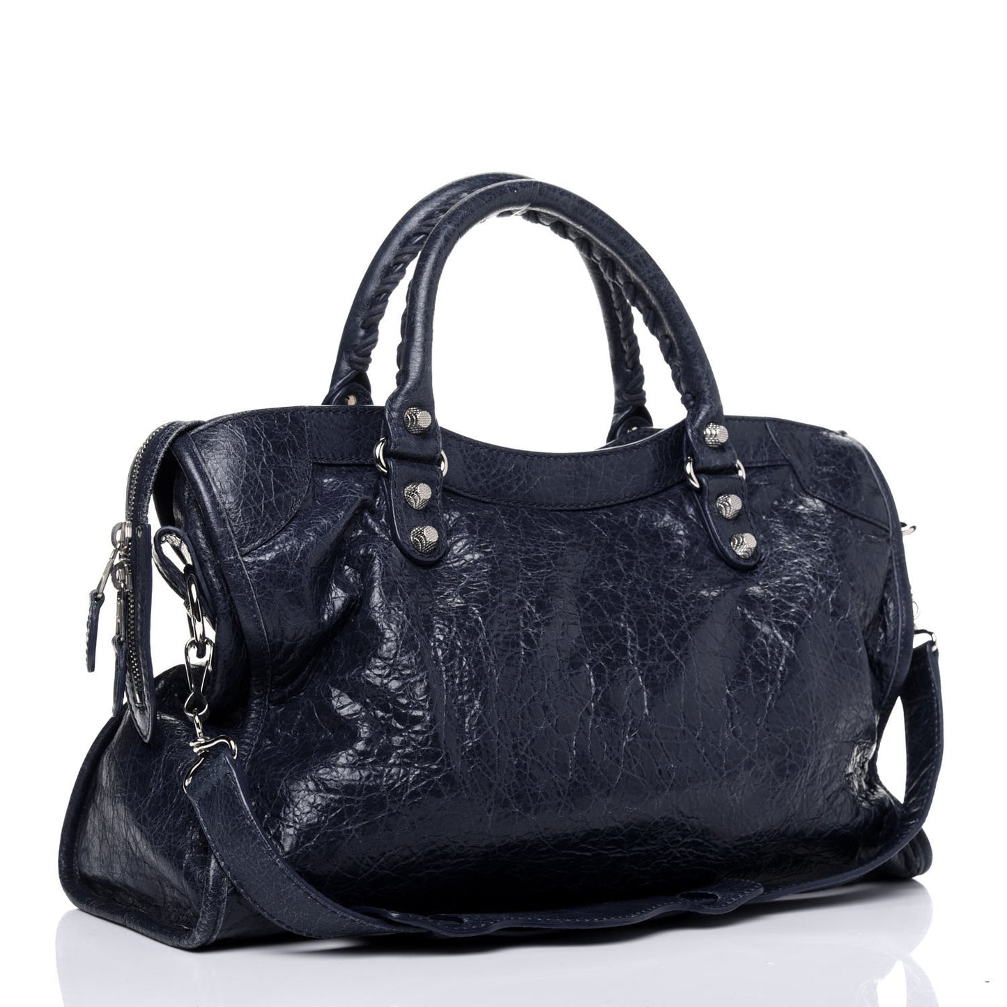 Agneau Giant 12 Silver Hardware City Bleu Mineral Light Bleu Mineral